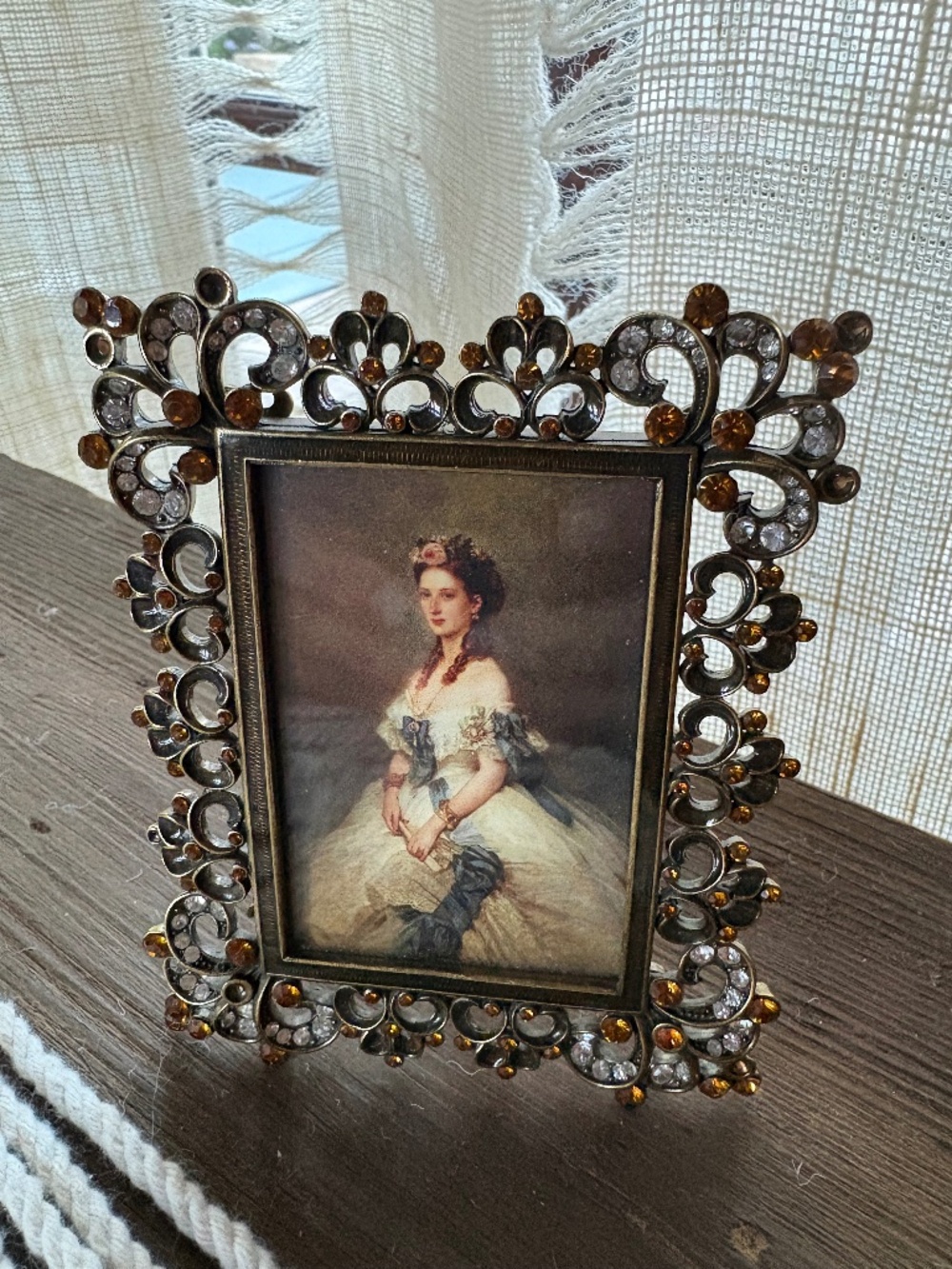 Rhinestone picture frame 2x3